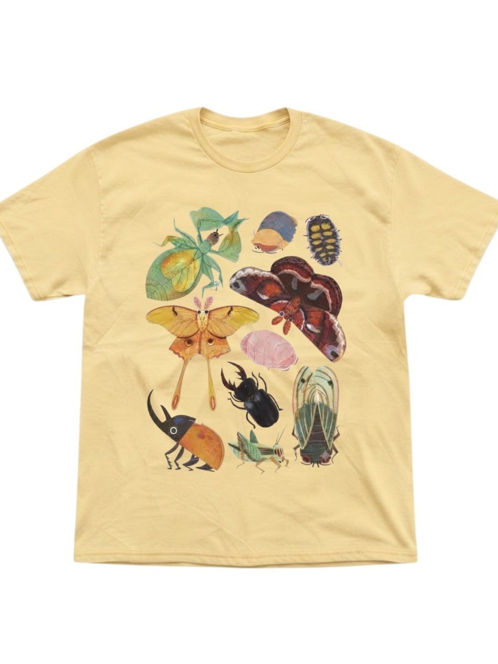 NK The Divide Inspired Insect Graphic Yellow Gildan T-Shirt